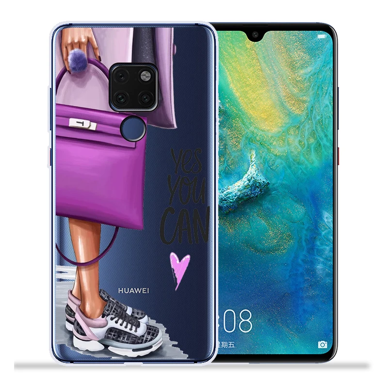 Модный чехол для телефона на высоком каблуке для девушек и женщин huawei mate 20 Lite Pro mate 9 10 Lite Pro Nova 2 Plus Nova3 Nova3i задняя крышка Etui - Цвет: 11