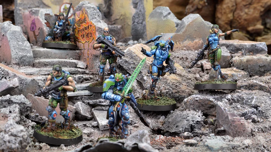 [Loong Way Miniatures] Corvus Belli Infinity 0614 SHOCK ARMY OF ACONTECIMENTO panокеания SECTORIAL 32 мм Металлические Миниатюрные