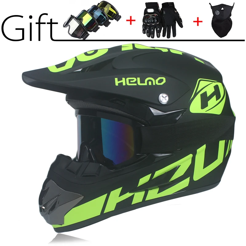 New off-road helmet Mountain bike motorcycle ATV downhill mountain DOT 3 free gift Suitable for kid | Автомобили и мотоциклы