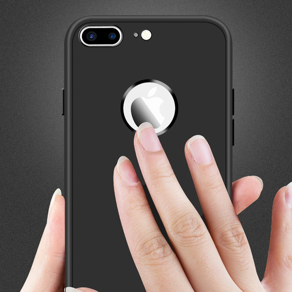 360 Degree Soft TPU Silicon Case For iPhone SE 6s Plus 7 8 Cover X Silicone Full Xr 6 plus XS Max |