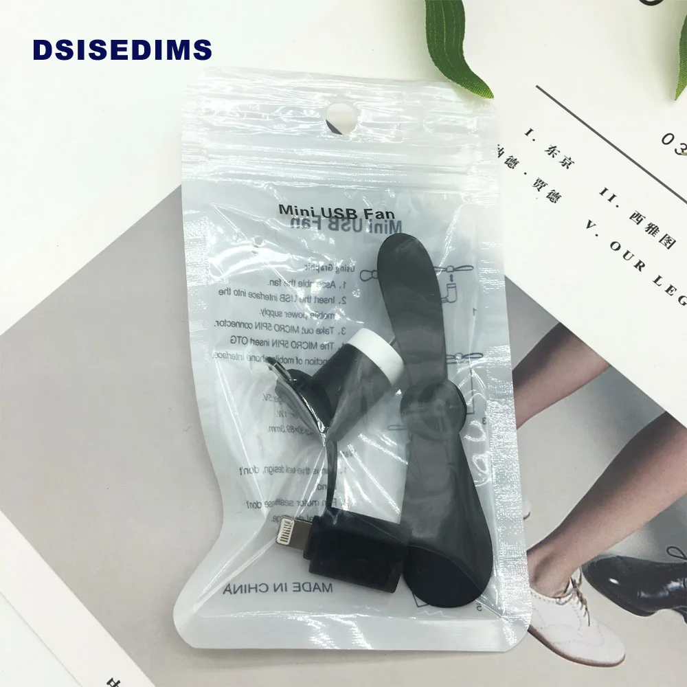 DSISEDIMS USB гаджеты вентилятор портативный мини 2 в 1 микро для Android iPhone мобильного