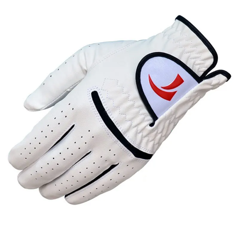 Men Left/ Right Hand Breathable Golf Gloves Soft Pure Sheepskin Anti-Slip Sweat Absorbent Mittens D0629  Спорт и