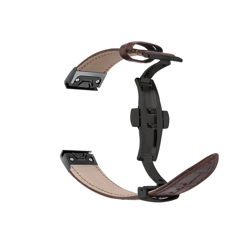 26/22/20 мм кожаный ремешок для смарт-часов Garmin Fenix 5X/5S/Fenix 3/Forerunner 935/Fenix 5 Группа Quick Fit