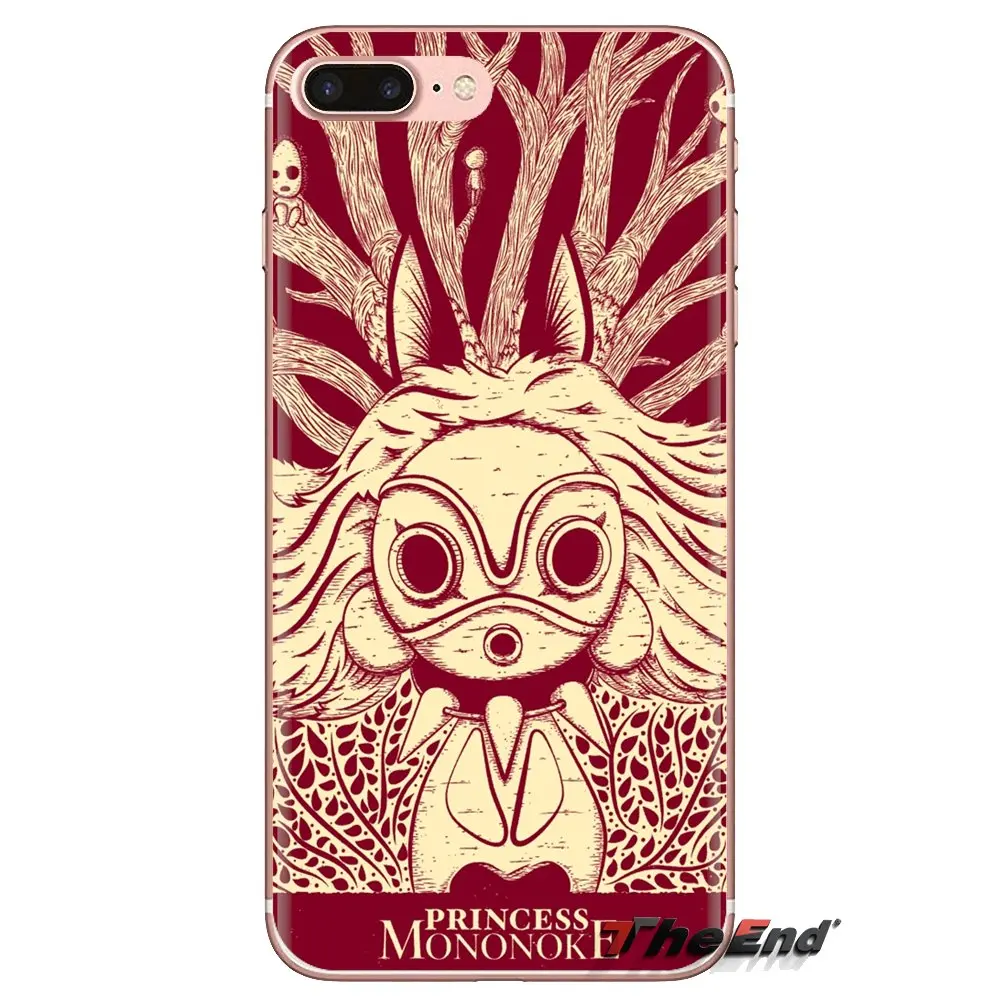 Silicone Phone Skin Cover For Xiaomi Redmi 4A S2 Note 3 3S 4 4X 5 Plus 6 7 6A Pro Pocophone F1 fashion cartoon Princess Mononoke |