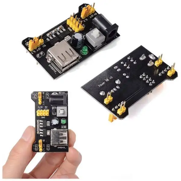 Топ 5 шт. 3 В макет Питание модуль адаптер для пайки MB102 Arduino Макет|Адаптеры AC/DC| |