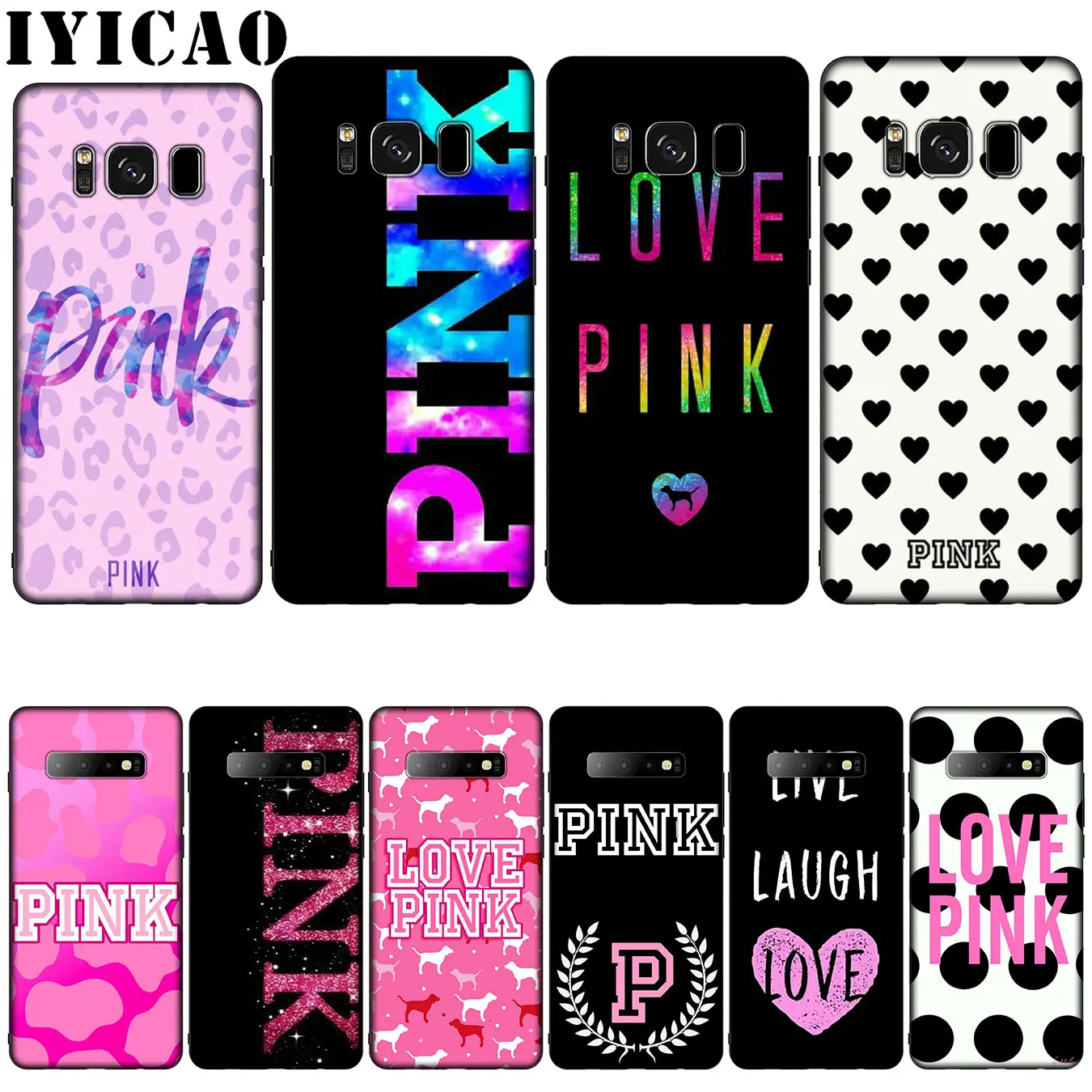 Мягкий силиконовый чехол love pink girly для Samsung Galaxy S20 S10 S9 S8 Plus Lite Ultra S6 S7 Edge S10e E |