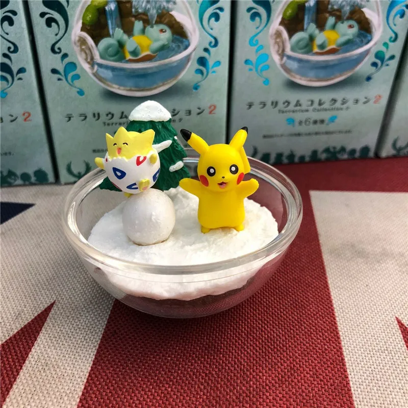 6Box/Set Transparent Super Ball Pika Blastoise Charmander Psyduck pkm Action Figure Toys Room Model Decoration for Kids