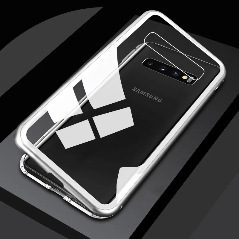 Адсорбционный Магнит флип-кейс для samsung Galaxy S10 плюс Чехол магнитный металлический