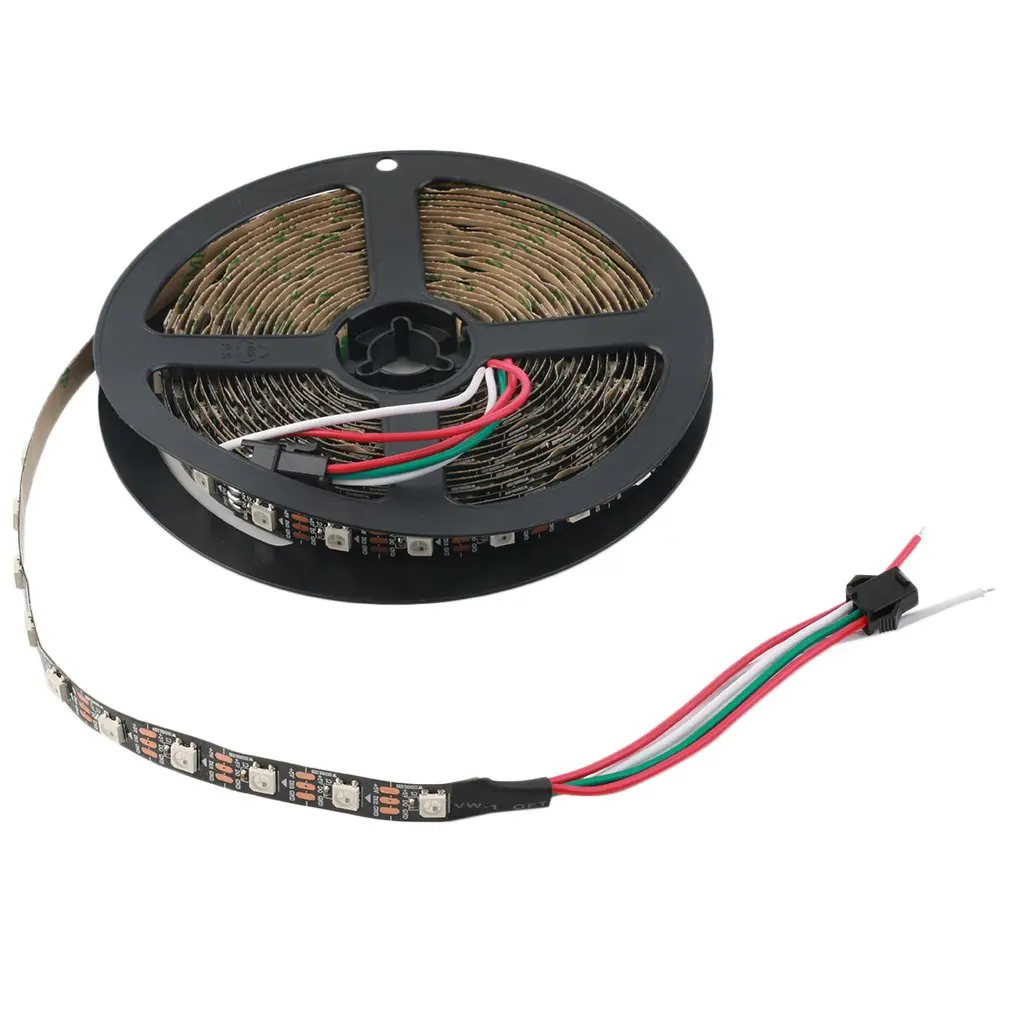 WS2812B 5 м 5050 SMD цифровой 300 светодиодные полосы света адресуемого цвета DC5V для