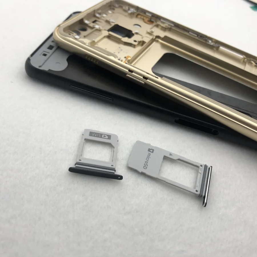 Для samsung Galaxy A8 Plus A730 A730F полный корпус средняя Рамка металлический ободок Корпус Шасси A8+ батарея стекло задняя крышка