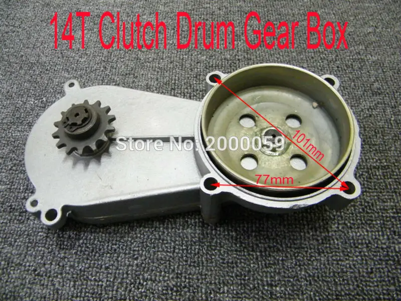 14teeth T8F 14 T Корпус барабана сцепления коробка передач 47 49cc двигатели Мини