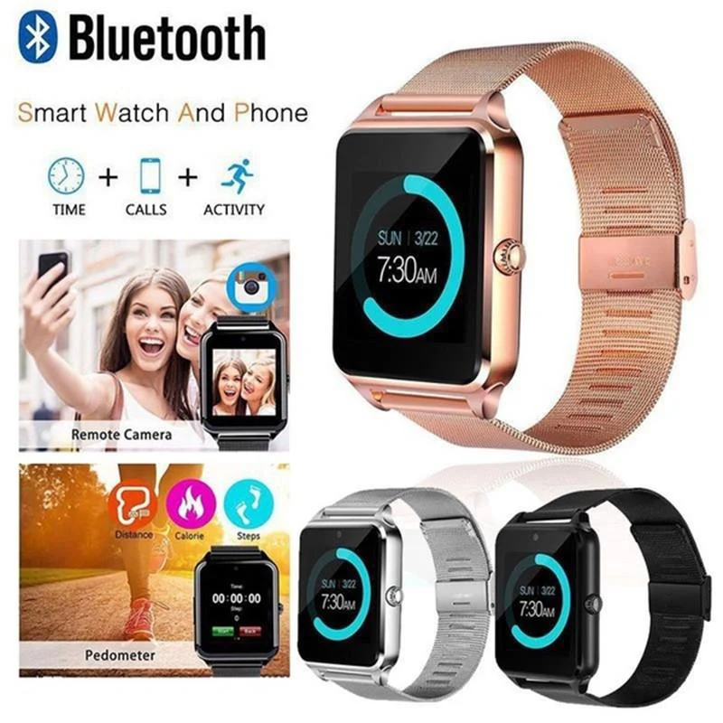 Смарт часы с Bluetooth умные Z60 GT08 плюс металлический ремешок наручные Smartwatch