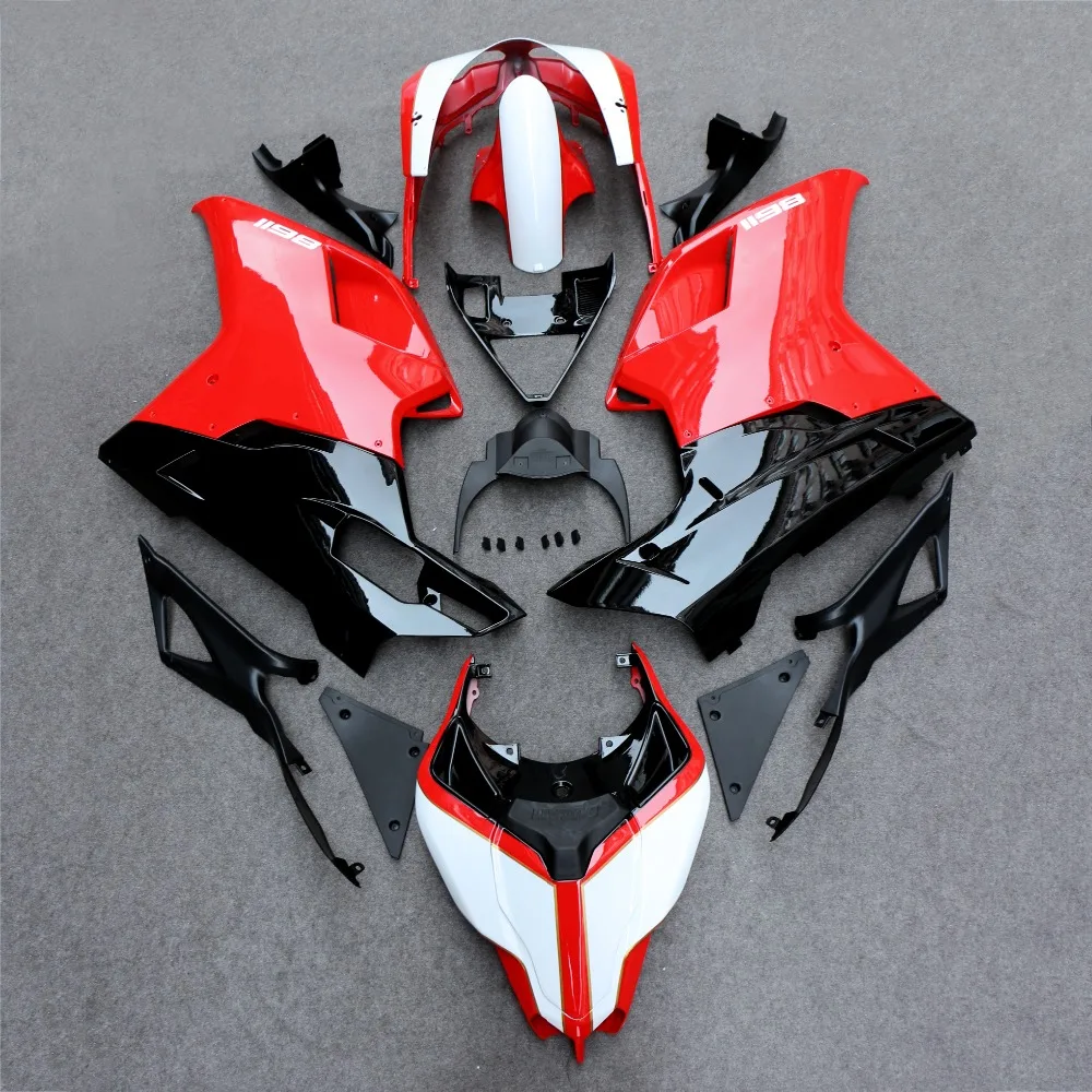 Комплект обтекателей для кузова подходит мотоциклов Ducati 848 1098 1198 2007 2012|Полные