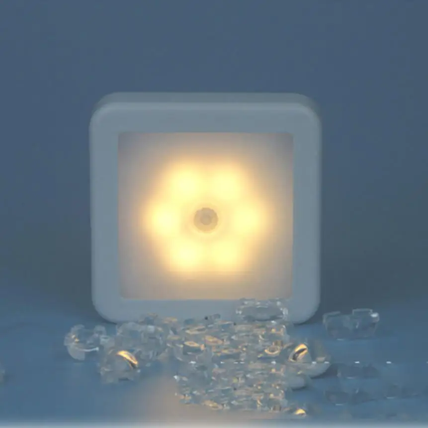 New High Quality 6 LED Wireless PIR Auto Motion Sensor Infrared Night Light Cabinet Stair Lamp Drop Shipping | Лампы и освещение