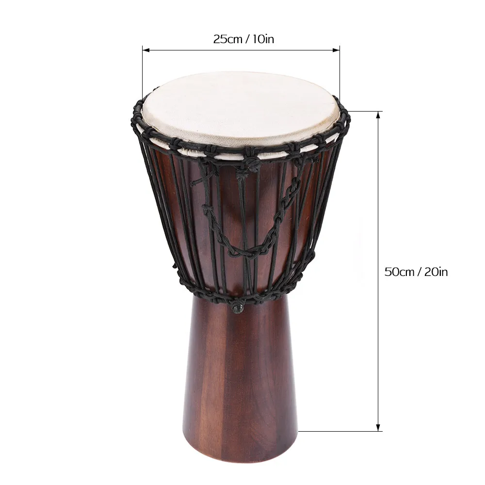 Профессиональный Африканский барабан Djembe ручной 8 дюймов ударный музыкальный