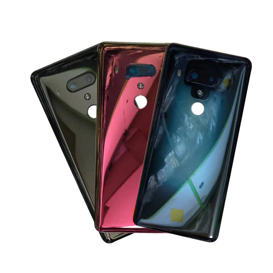 Стекло Батарея Крышка для htc U12 Plus задний Корпус задний Чехол с Камера объектив U12 плюс Батарея крышка Запасная часть