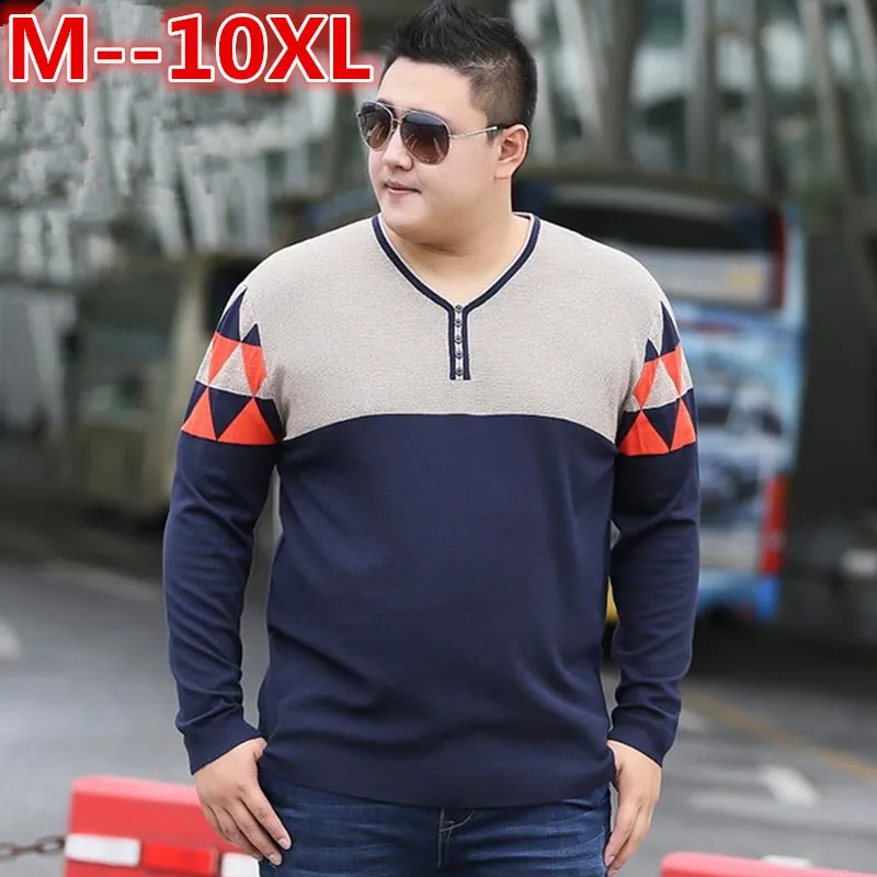 Мужской модный свитер разных цветов 10XL 8XL 6XL 5XL 4XL 2018 мужской для отдыха свободный с