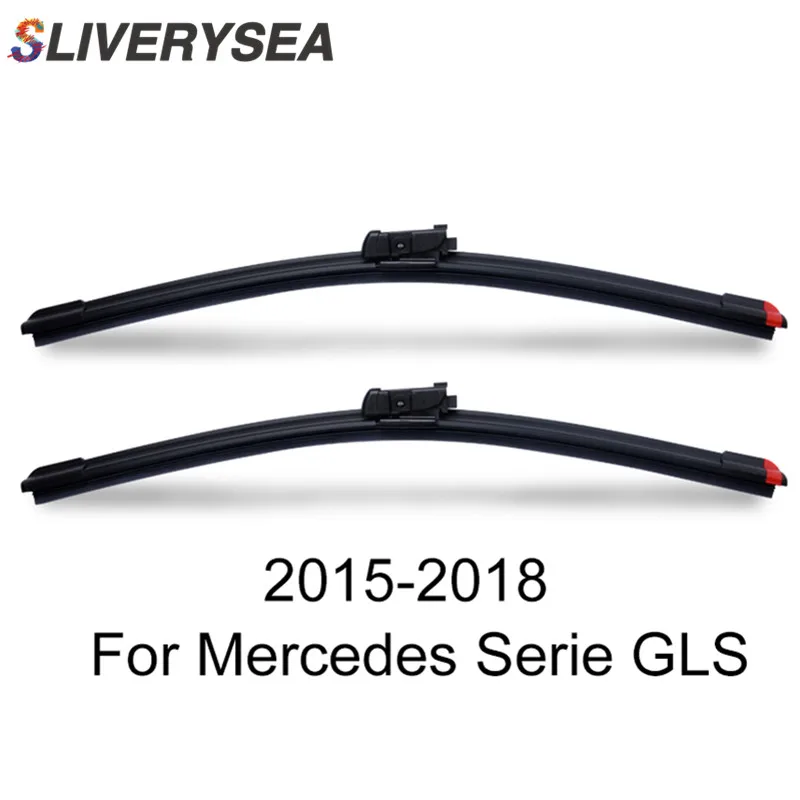 SLIVERYSEA Замена стеклоочистителя для Mercedes Serie GLS 2015 2018 силиконовая Резина лобовое