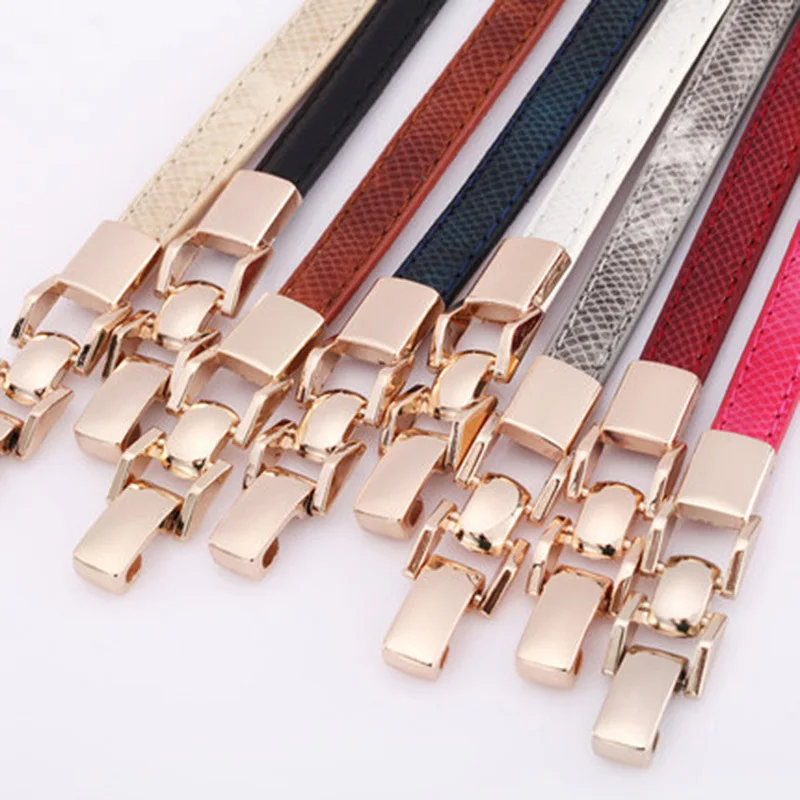 

Belt women Serpentine chain woman 1.2cm wide fashionable belt ladies dress waist belt metal chain belt Summer