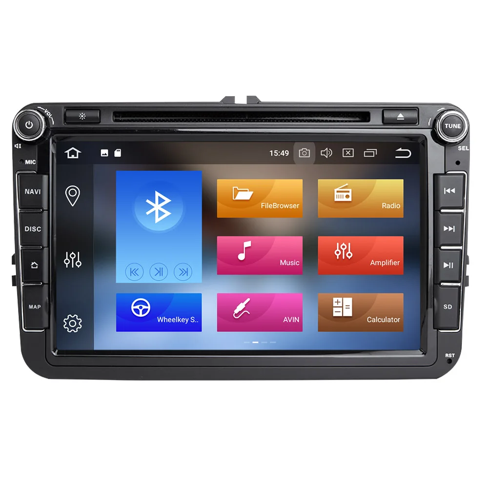 Автомобильная головная установка для Rapid Yeti VW passat b6 golf 4 5 6 polo tiguan Seat Altea Android 8 0