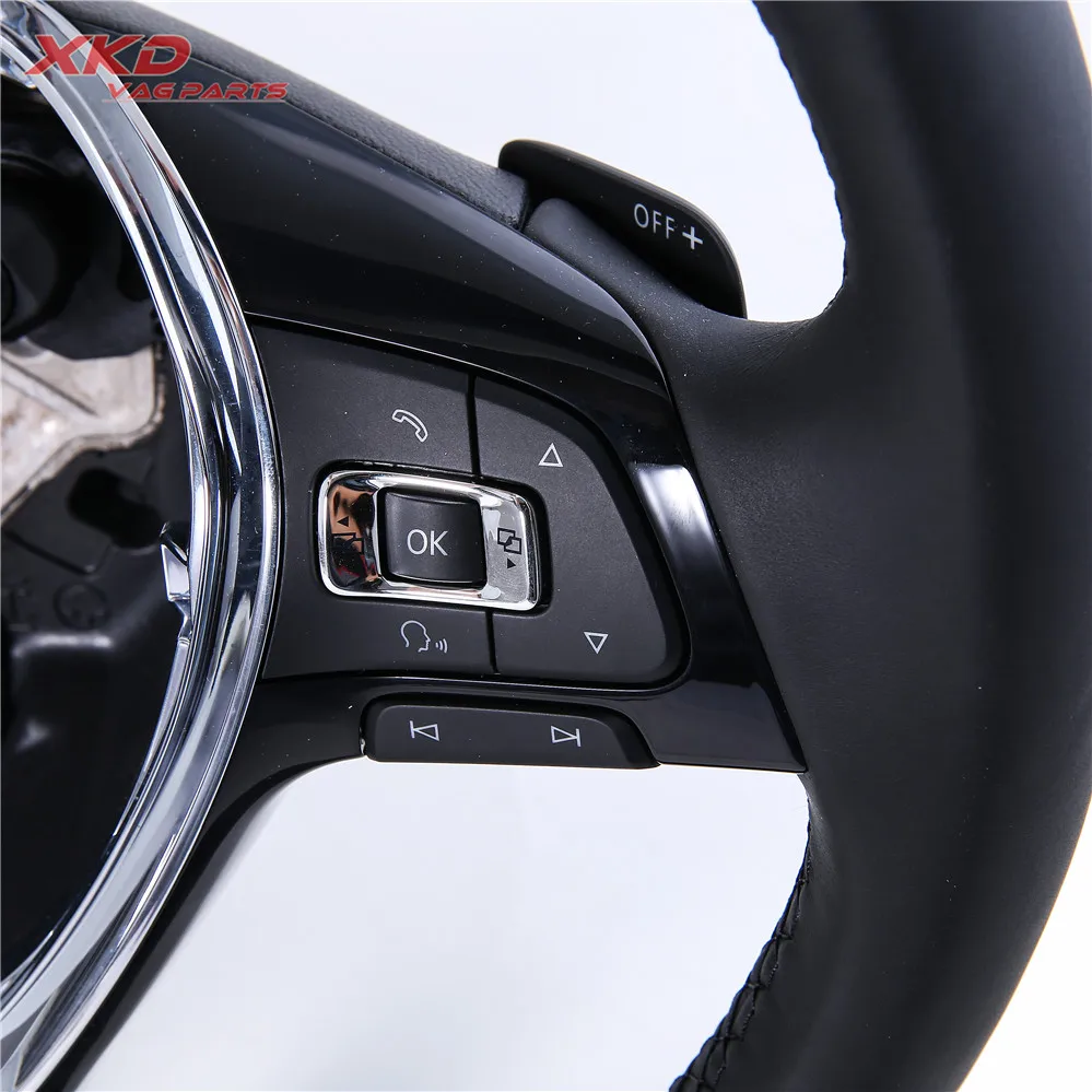 Черный многофункциональный руль для VW Jetta MK6 Tiguan 5NG 419 091 C CYT, 6C0 419 091, 5TA 419 091