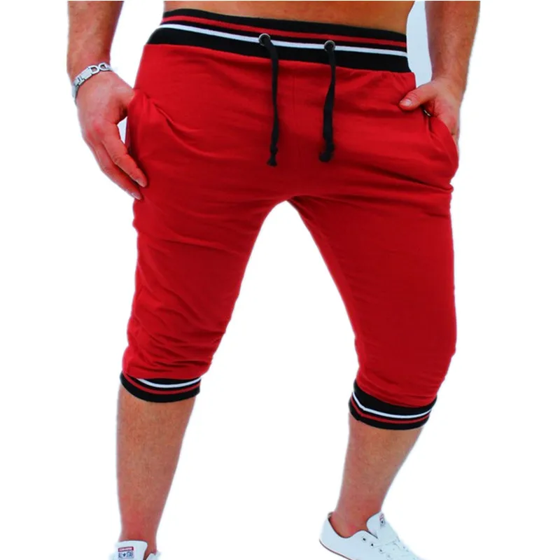 Модные хлопковые шорты мужские летние повседневные Бермуды шорты-шаровары