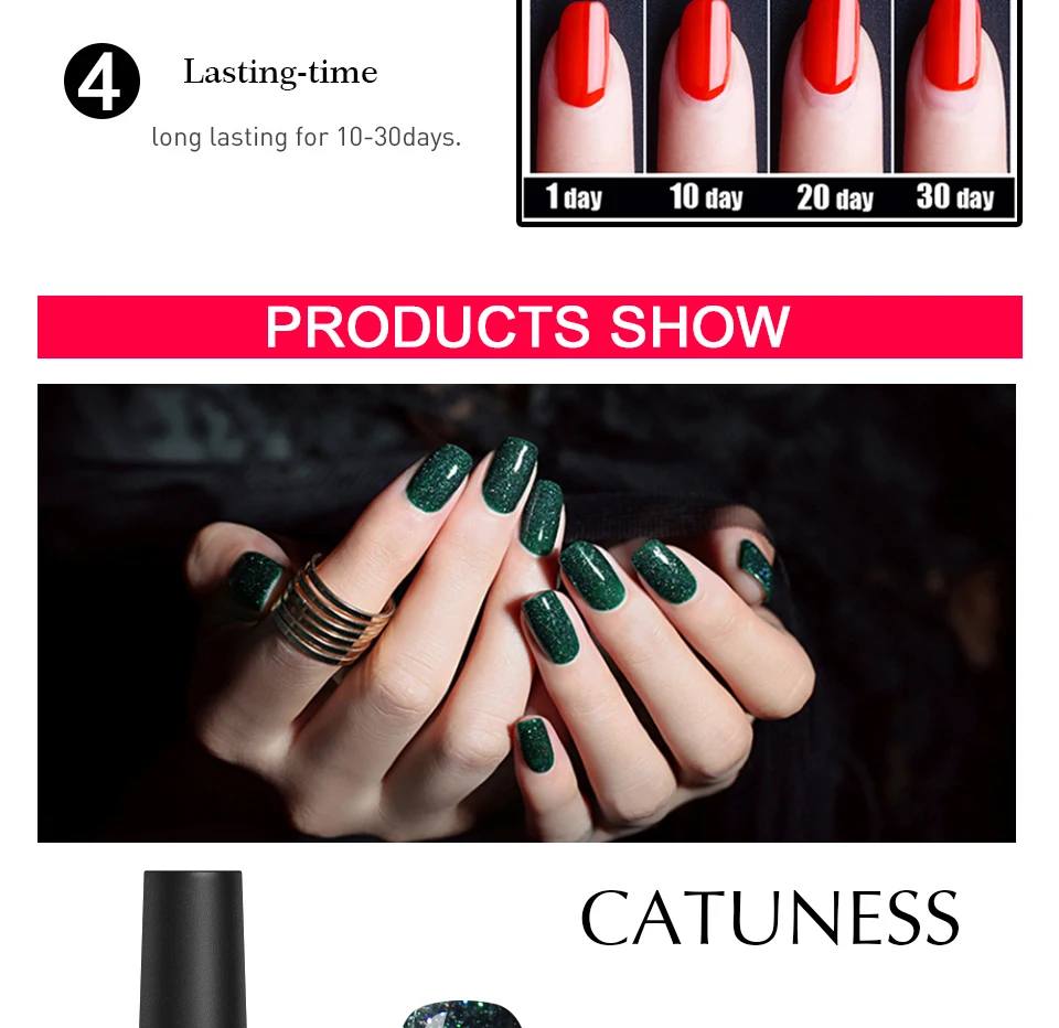 Полуперманентные неоновые УФ-лаки для ногтей CATUNESS Vernis, замочите, дизайн для ногтей, новинка, блестящий Радужный гель для ногтей, сделай сам, для ногтей, конфета, лето