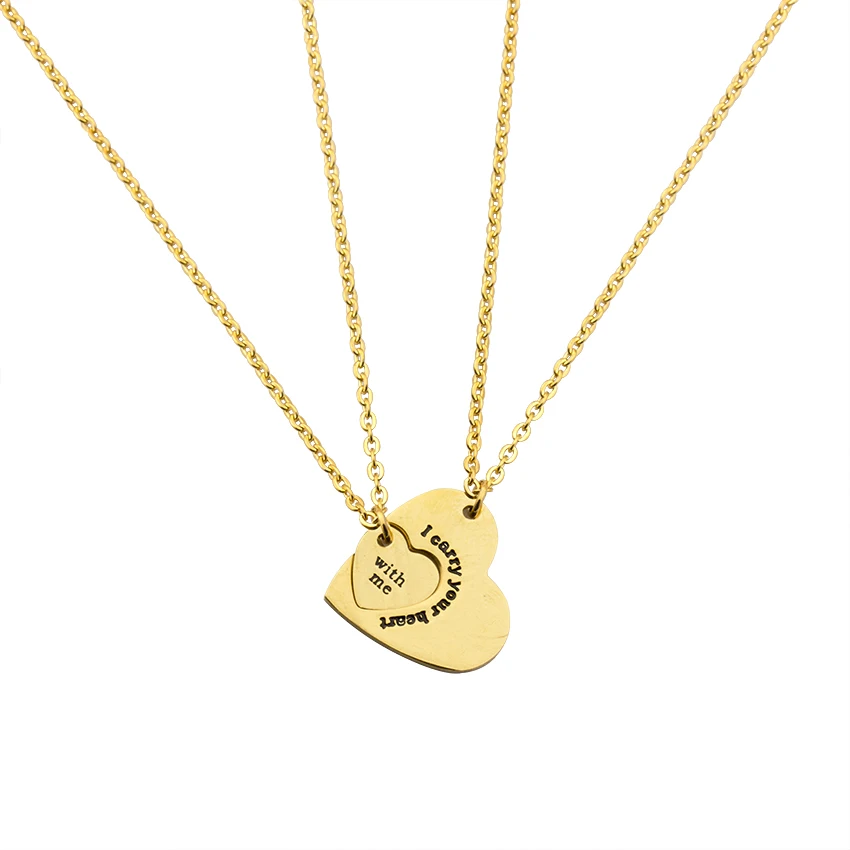 Женский комплект из колье сердца и с надписью I Carry Your Heart & Me|heart choker necklace|heart chokerchoker