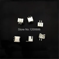100 piece xh 2 54 2 pin connector right angle socket plug male connector