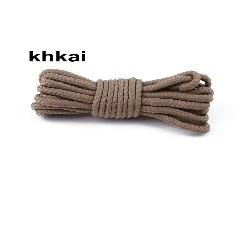 khkai Модные 120 см шнурки унисекс круглые походные прогулочные кемпинговые шнурки Катание на коньках ботинки шнурки Модные Белые Черные синие шнурки - Цвет: khkai