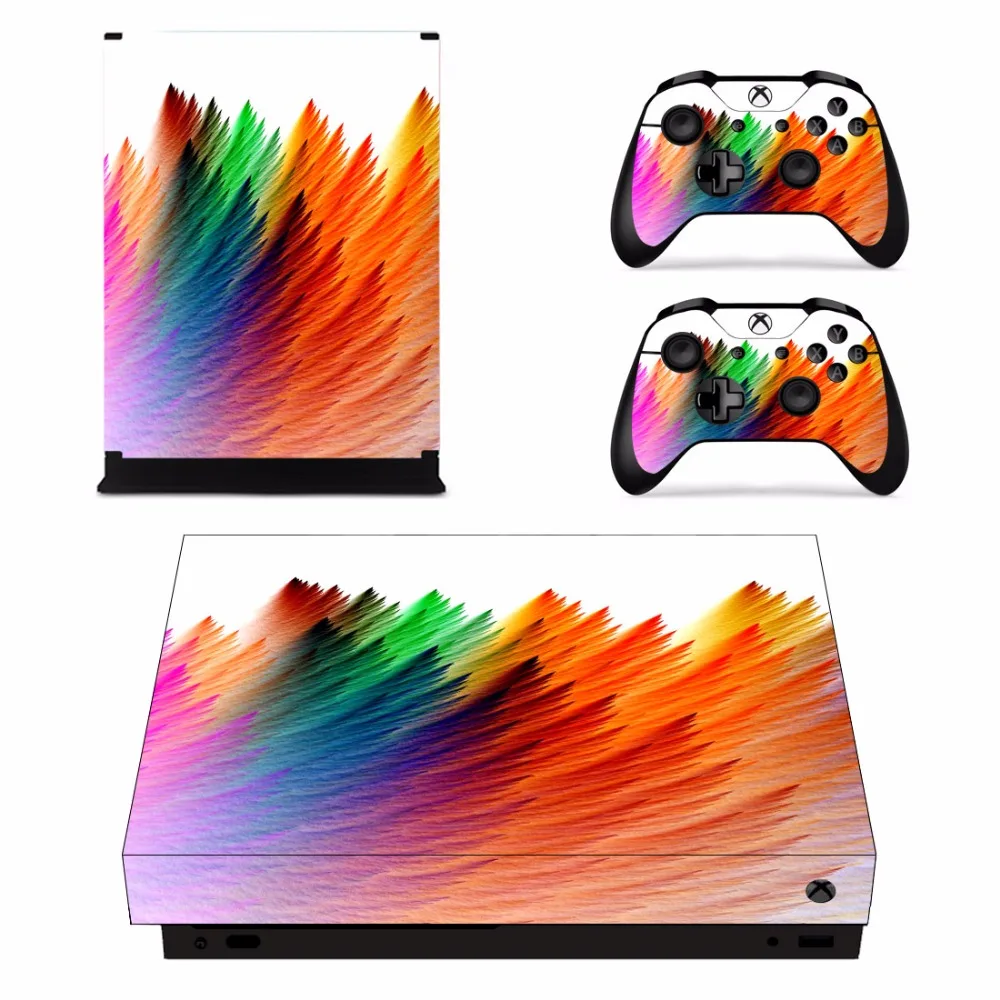 Индивидуальный дизайн, съемная наклейка на кожу для microsoft Xbox One X консоли и 2 контроллера для Xbox One X, Виниловая наклейка на кожу