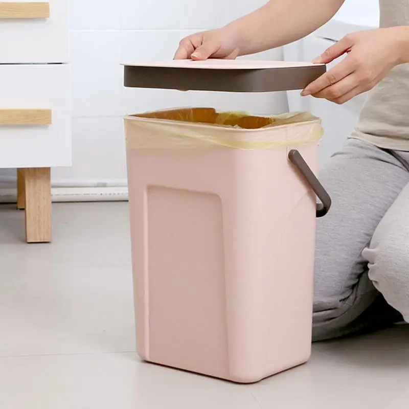 Мусорная корзина для офиса кухни ванной комнаты с экономией места дома настенная
