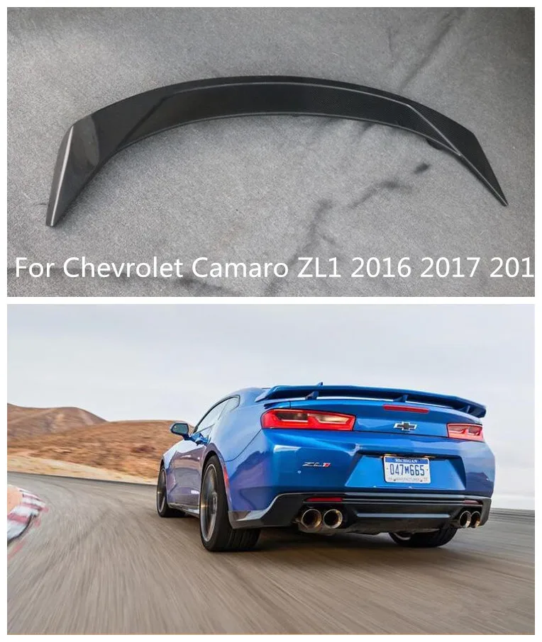 Углеродного волокна заднего крыло багажника спойлер подходит для 16 17 18 Chevrolet Camaro