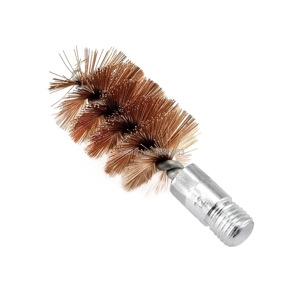 3 коротких кисточки с бронзовой щетиной и отверстием резьба 12 калибра 5/16 27 для