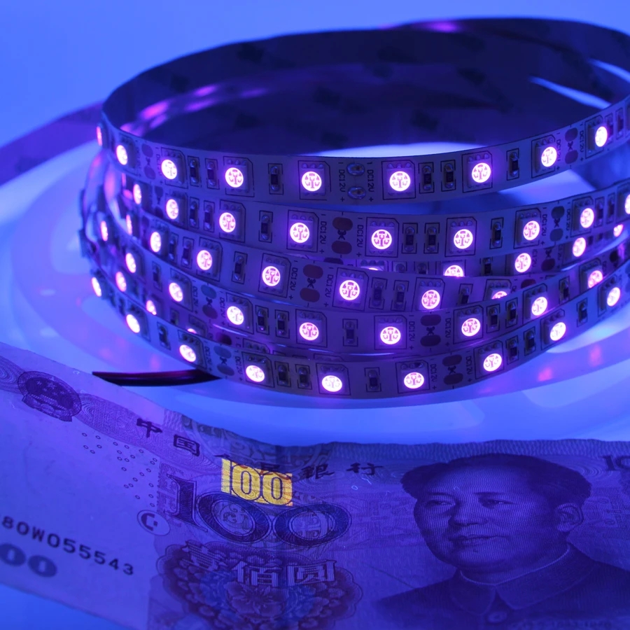 5V ультрафиолетового Лента лампы светильник SMD 5050 30 светодиодный s/m USB/Батарея