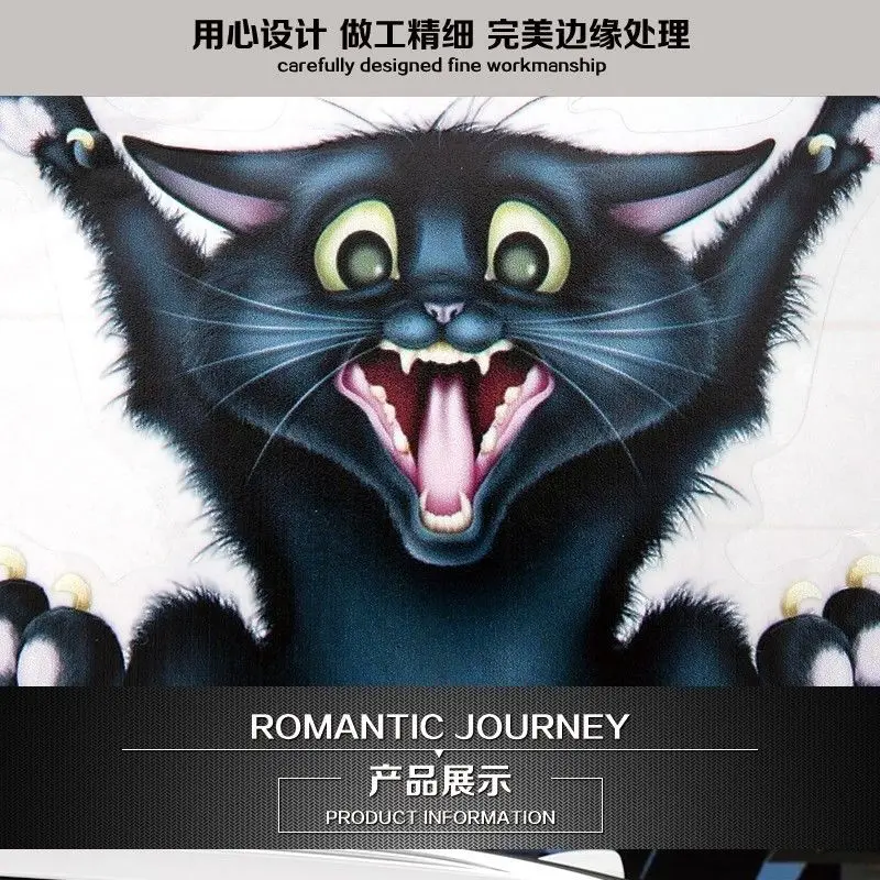 Новый автомобильный Стайлинг забавная Наклейка классная кошка Авто Окно 3м