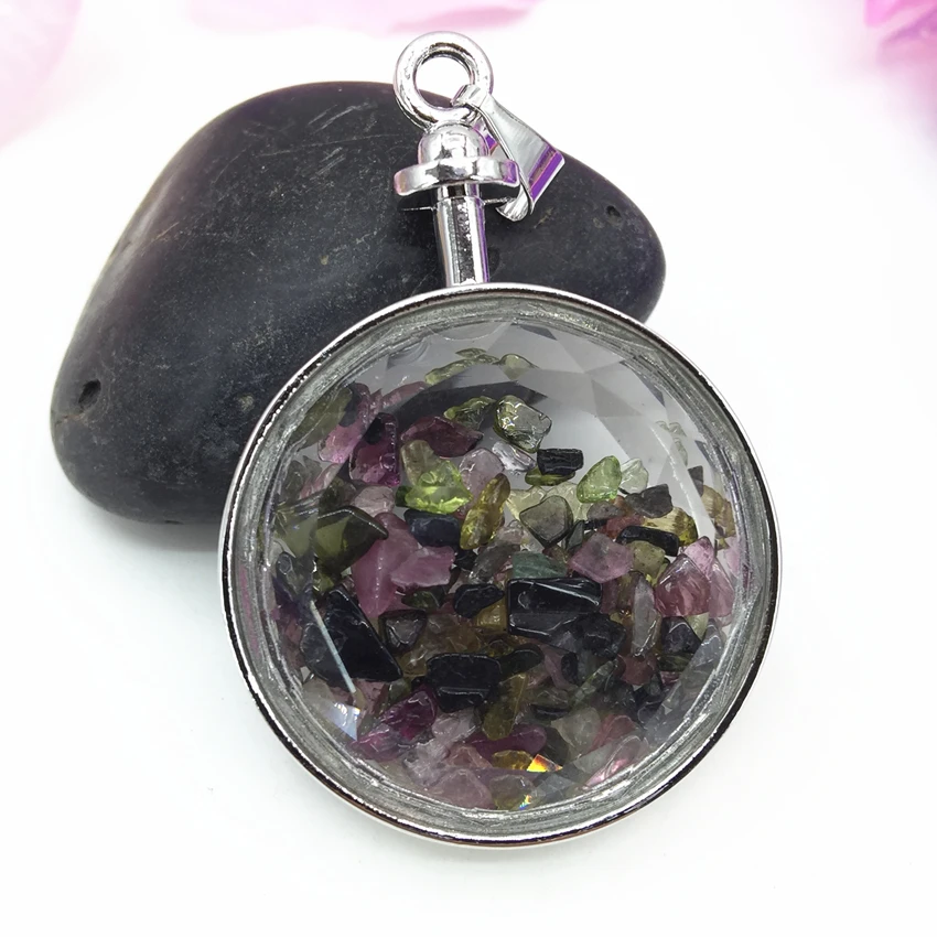 Высококачественный натуральный многоцветный камень Кристальный гравий