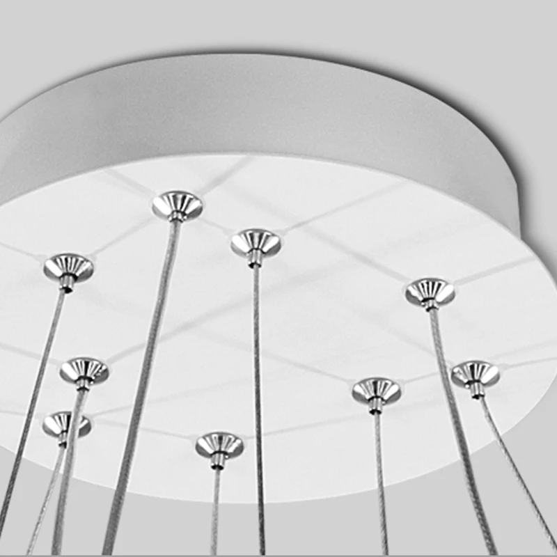 

New Modern pendant lights for living room dining room 4/3/2/1 Circle Rings acrylic LED Lighting ceiling Lamp fixtures