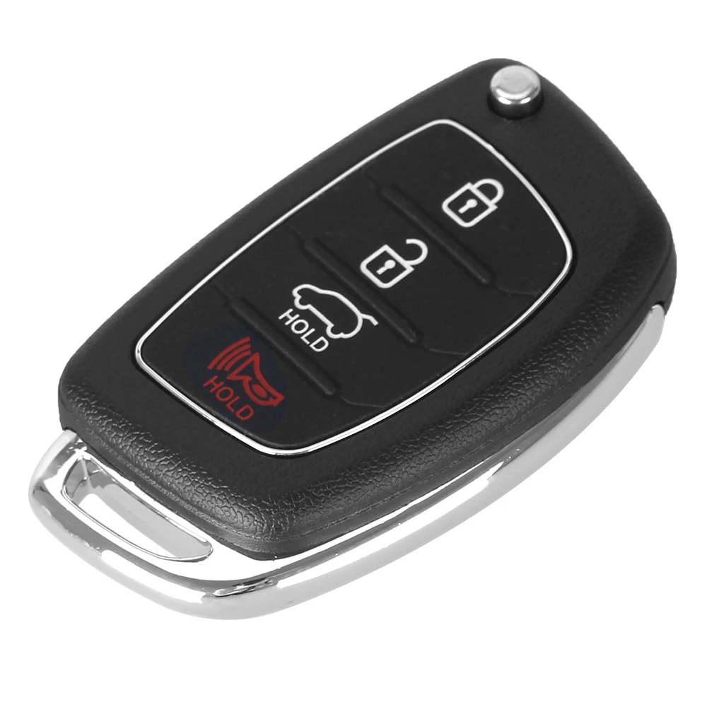 Раскладной чехол KEYYOU с 4 кнопками для HYUNDAI Mistra Santa Fe Sonata Tucson Accent I30 I40 I45|for hyundai key|case