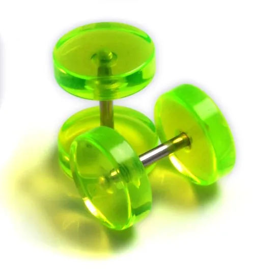 Оптовая продажа 16 шт. акриловые затычки для ушей в стиле панк иллюзия украшения