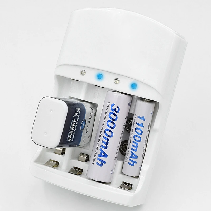 Пало Горячие 4 слота Smart Батарея для 1.2 В AA AAA 9 6F22 литий ионная Ni MH Cd LED индикатор