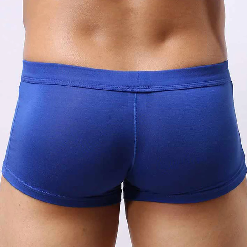 Мужское нижнее белье Модальные однотонные боксеры мужские мягкие и удобные