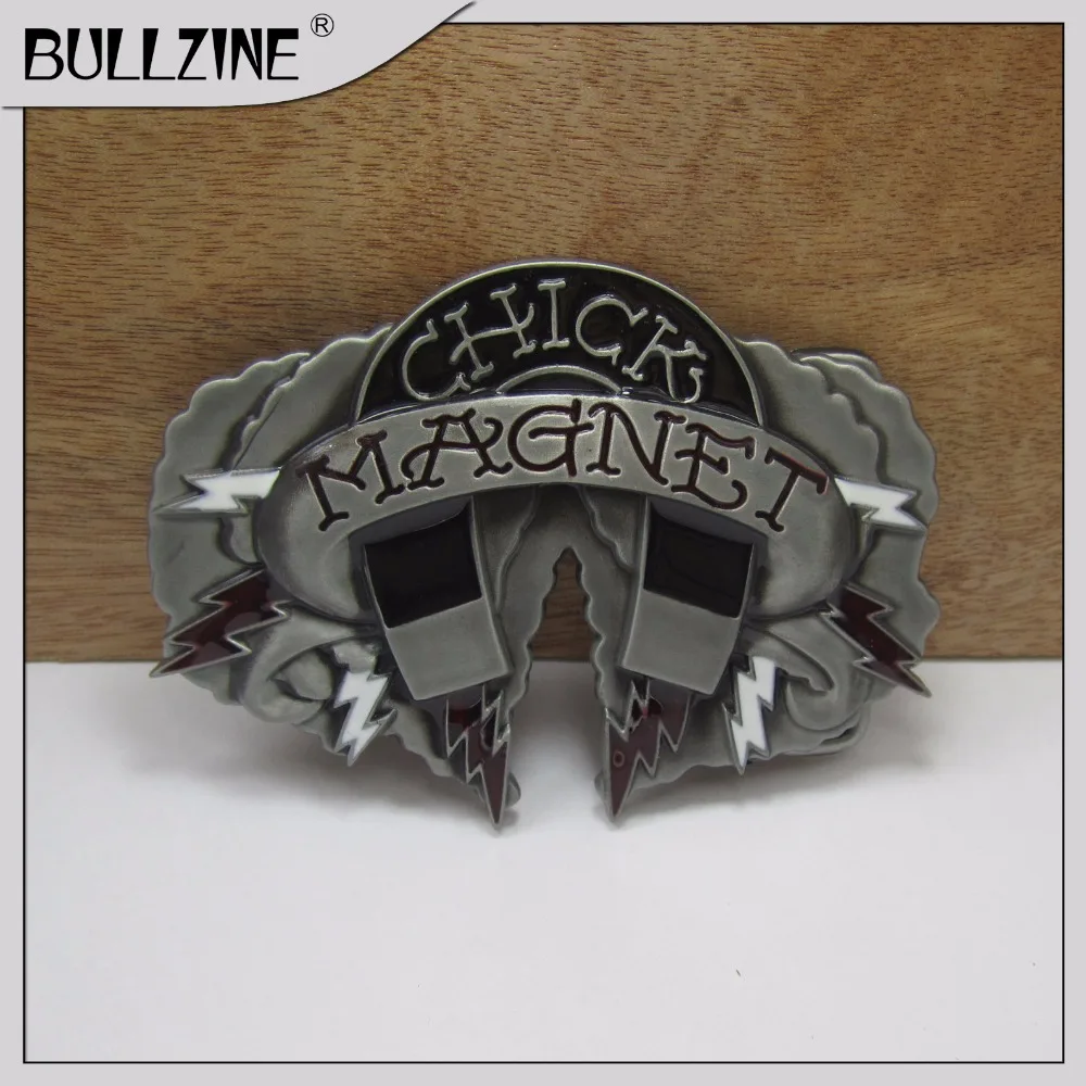 Магнит Bullzine цыплята пряжки ремня с оловянной отделкой FP-03031 подходит для 4 см
