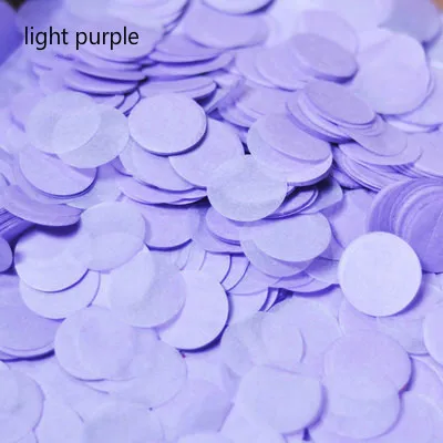 light purple 20 г 2,5 см круглая форма разбрызгивает конфетти из папиросной бумаги Boda день рождения свадьбы украшение стола Pinata воздушные шары наполнители - Цвет: light purple