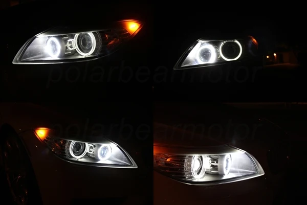 2x40W H8 Белый Светодиодный Маркер светильник Angel Eye Halo Сменный Набор ламп для 08 12
