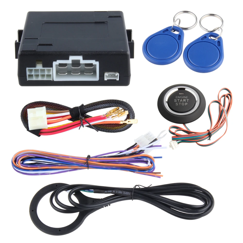 В наличии! DC12V rfid системы сигнализации автомобиля кнопка старт стоп мощность на