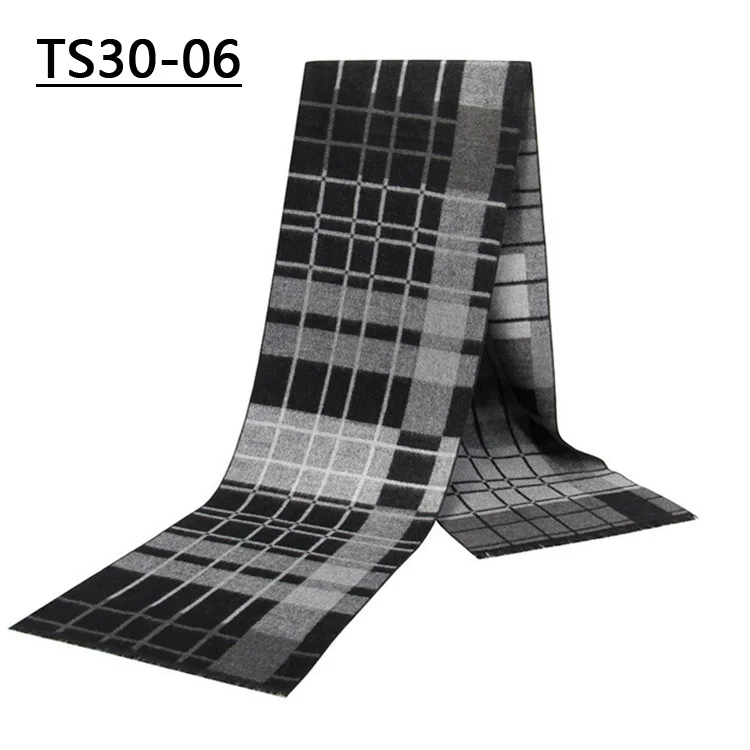 TS30 - 06 YISHLINE, модные, 180X30 см, Толстые мужские шарфы, зимние, мягкие, мужские, кашемировые, вискозные, с кисточками, шарф, модальный, подарок для отца и мужчины - Цвет: TS30 - 06