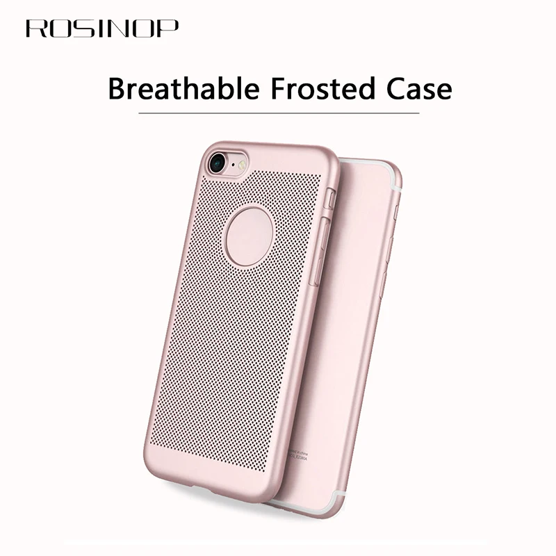 ROSINOP Простой Полный Чехол для iphone 6s 7 plus 8 твердый PC матовый чехол xs max xr дизайн