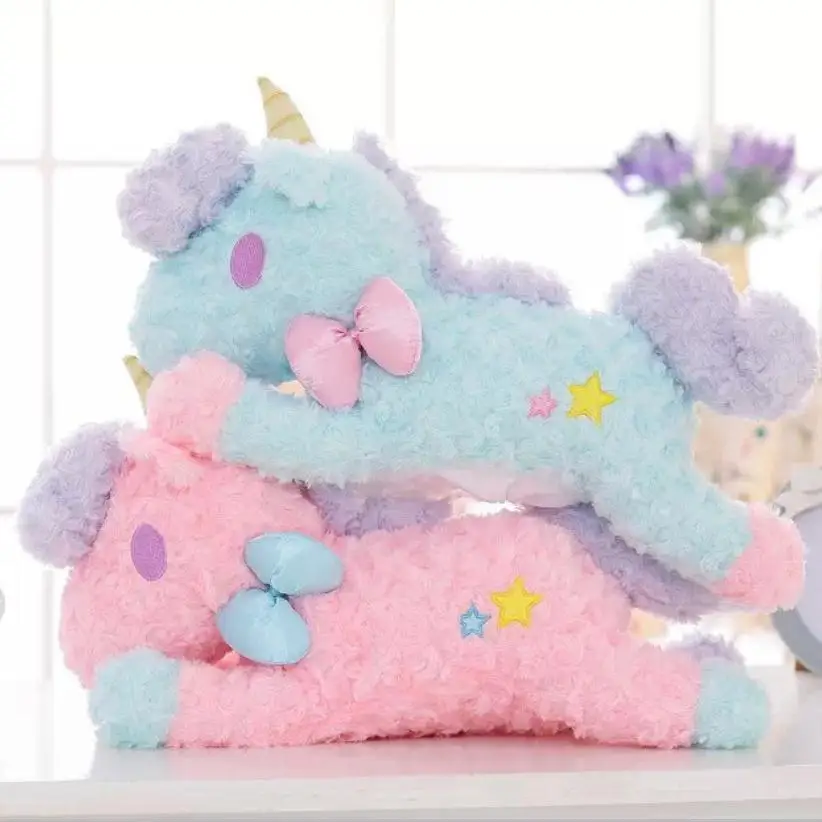 Плюшевая игрушка единорог мультяшная Радужная кукла пони кавайная для детей