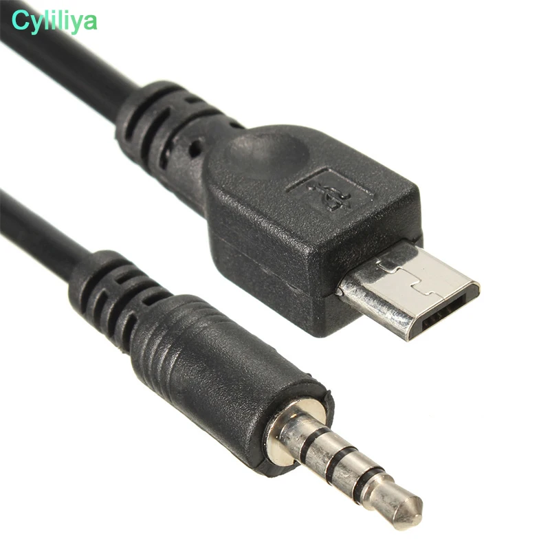 1000 шт микро USB папа стерео 3 5 мм автомобиля AUX Out кабель 40 см | Электроника